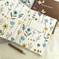 Carnet à couverture rigide en tissu A4, carnet en lin, carnet personnalisé avec logo brodé