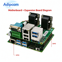 Carte mère industrielle embarquée Intel Celeron N3350, double LAN Gigabit, 5 ports RS232 COM, double HDMI