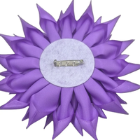 Bros Bunga Desain Anggur Ungu Murni Berlapis Emas Mawar Terinspirasi dari Violet Afrika untuk Pernikahan dan Pertunangan Wanita.
