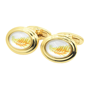 Juego de Gemelos Elegantes con <span class=keywords><strong>Plumas</strong></span> y Piedras, Personalizados para Traje de Hombre, Accesorio de Moda para <span class=keywords><strong>Camisa</strong></span>, Joyería de Moda para Boda, Regalo - Product Image 1