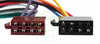 Connecteur de borne radio ISO 16 voies pour voitures motos cyclomoteurs camions caravanes bateaux quads scooters