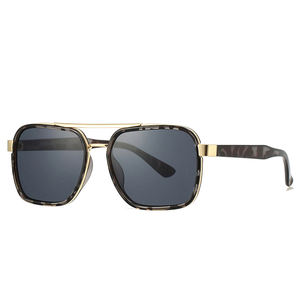 KD5240 Occhiali da Sole Retrò con Doppio Ponte, Montatura Grande, <span class=keywords><strong>Lenti</strong></span> in PC, Protezione UV400 Anti-UV, Occhiali da Pilota per Uomo e Donna - Product Image 6