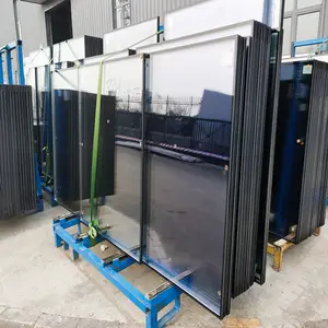 中国工厂定制黑色垫片三层双层高透过率钢化绝缘玻璃