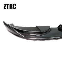 Kit aksesori Bumper depan BMW, 3 Seri E90 gaya Harman serat karbon bibir depan sekop depan 2008-2011