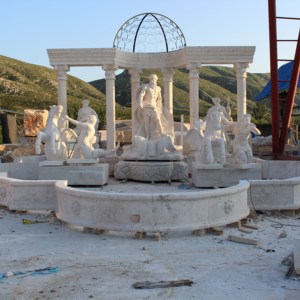 Grande Figure <span class=keywords><strong>Fontaine</strong></span> Jardin Décoratif Jaune <span class=keywords><strong>Fontaine</strong></span> D'eau Conception Personnalisée Sculpture Européenne Classique <span class=keywords><strong>Fontaine</strong></span> En <span class=keywords><strong>Pierre</strong></span> - Product Image 1