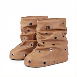 Stivali Invernali da Donna Termici Antiscivolo in Camoscio <span class=keywords><strong>con</strong></span> Fori Circolari in Metallo, Suola Spessa e <span class=keywords><strong>Tacco</strong></span> <span class=keywords><strong>a</strong></span> <span class=keywords><strong>Zeppa</strong></span> - Product Image 5