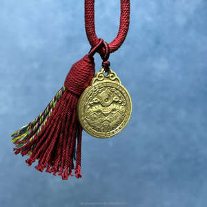 精巧な真鍮製貔貅陰陽アミュレット、伝統的な中国の幸運のお守り、家の装飾、車、オフィスの装飾、ギフトに - Product Image 3