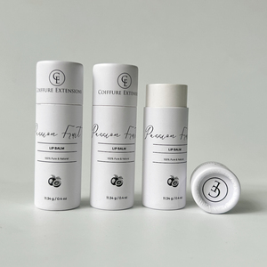 Tubo de papel de bálsamo labial biodegradable personalizado embalaje ecológico reciclable a granel cilindro de cartón Kraft caja de lápiz labial privado - Product Image 2