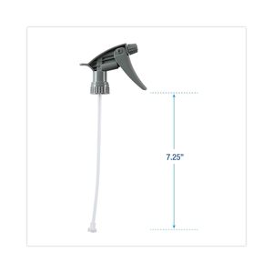 Pulvérisateur à gâchette gris résistant aux produits chimiques pour le nettoyage automobile, tube de 7-1/4 pouces, boîte de 24 - Product Image 5