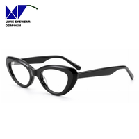 Lunettes de mode œil-de-chat en acétate sur mesure OEM, taille 52-22-145, vision haute définition pour adultes unisexes, fournisseur direct d'usine