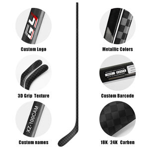 Bâton de <span class=keywords><strong>hockey</strong></span> sur glace en fibre de carbone 100% de haute qualité à bas prix, produit OEM personnalisé - Product Image 6