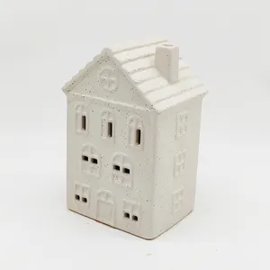 New Trend Ceramic Porcelain Christmas Houses Village with LED Home decoration Christmas decoration