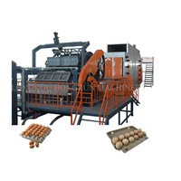 Plateau à œufs automatique d'occasion, machine de formation de plateau à œufs en papier, machine de moulage de carton à œufs, prix en vente