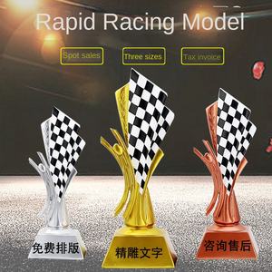 Trophée de course automobile <span class=keywords><strong>F1</strong></span> personnalisé gratuit, modèle de décoration, coupe des champions, prix de course de moto, artisanat en résine, trophée de karting - Product Image 2