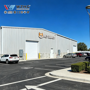 Export Standard Custom Distribution Center Seismic Resistant Portal Frame <b>Hub</b> Steel Structure Pet Depot Warehouse - Product Image 1