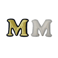 Vente flash - Mini patchs - Nouvelle taille petite - Alphabet anglais A-Z - Lettres brodées - Autocollants thermocollants pour bricolage - Décoration de chapeau