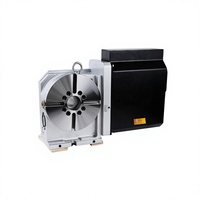 Table rotative CNC Tiger 250 mm 4ème axe à double vis sans fin avec frein pneumatique, accessoires pour machines-outils, haute précision, qualité industrielle