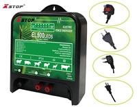 Chargeur d'électrificateur de clôture électrique 5J 120 km, fil poly, ruban, poteaux pour vache, cheval