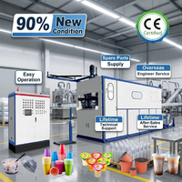 Machine de fabrication de gobelets en plastique avec assurance qualité d'occasion Machine de thermoformage de gobelets en gelée Machine de fabrication de gobelets en plastique