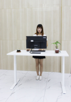 Ordinateur domestique de direction bureau ergonomique réglable pieds de table réglables en hauteur bureau assis debout double moteur vente en gros