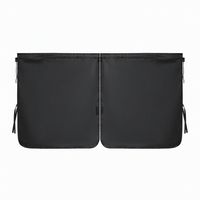 Rideau de confidentialité pour voiture en tissu Oxford noir, style minimaliste, épais et opaque, pare-soleil avant et arrière, pour l'intérieur de la voiture de bébé