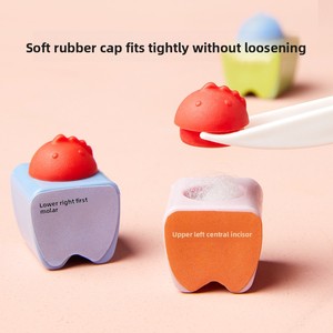 Boîte de rangement pour dents de lait, boîte à souvenirs pour cheveux de bébé, boîte commémorative pour dents perdues des enfants, design en plastique pour enfants (4-6T) - Product Image 4
