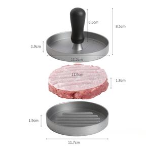 Acessórios de cozinha Casa e Cozinha Gadgets Alumínio Liga <span class=keywords><strong>Burger</strong></span> Press Com 100 Pcs Wax Papers Non-Stick Hamburger Press - Product Image 4