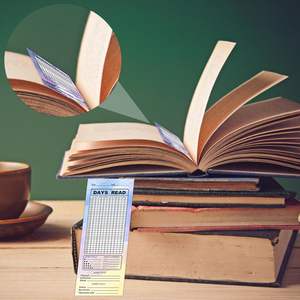 Book Tracker Signet double face Cartes de page de lecture Bibliothèques personnelles Cartes de notes pour les amateurs de lecture - Product Image 3