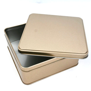 Custom Square Separate Lid <b>Metal</b> Tin <b>Box</b>, Multi‑solid Color Food Grade Tin For Cookie Candy Gift Accessory Storage Packing - Product Image 6