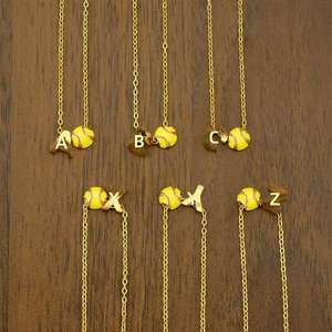 Nouveau collier original transfrontalier avec lettres 3D baseball 26, en acier inoxydable de haute qualité plaqué or 18 carats, ne se <span class=keywords><strong>d</strong></span>écolore pas - Product Image 3