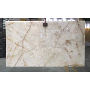 Newstar Personnalisé Naturel Salle De Bains Rétro-Éclairé Cristal Blanc <span class=keywords><strong>Cristallo</strong></span> Quartzite Pierre Translucide Vanité Évier Lavabo - Product Image 6