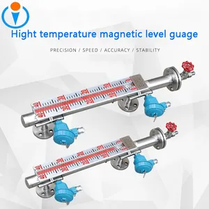 Transmetteur de niveau à magnétostriction SS avec chaudières à vapeur Usine pétrochimique mesurant la jauge de niveau magnétique