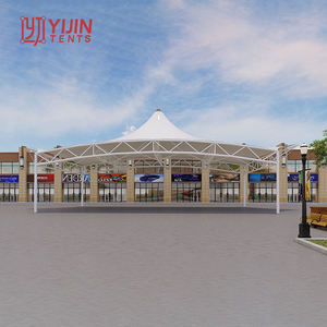Structure de Toit Tensile en Membrane pour Architecture Extérieure, Auvent et Tente de Construction pour Restaurant, Café, Centre Commercial - Product Image 4