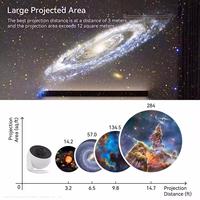 Projecteur d'étoiles galactiques rotatif à 360 degrés 13-en-1, veilleuses LED intelligentes pour entrepôts - Grande Vente