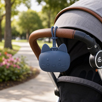 Étui à sucette pour bébé facile à nettoyer, porte-sucette en silicone, conteneur de rangement portable pour sac à couches, poussette