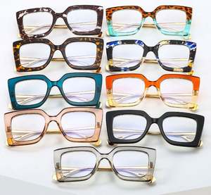 Gafas de Sol Transparentes Vintage para Mujer, Monturas de Gafas Cuadradas Transparentes, Montura Óptica para Mujer - Product Image 6