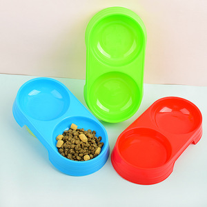 Venta directa de fábrica de comederos para mascotas, comederos de plástico para perros, comederos de doble boca en colores pastel, para alimentación y bebida. - Product Image 3