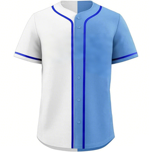 Fabriek Groothandel Ontwerp Snel Droog Maatwerk Logo Gesublimeerd Honkbal Jersey - Product Image 4