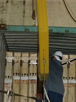 Machine de levage en forme de U pour le chargement et le déchargement du verre, pour les caisses en bois