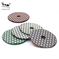 Disque de polissage à sec efficace LITTLE ANT de 3 pouces (80 mm) pour le renouvellement des surfaces de sol en quartz, granit et marbre