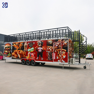 CAMPTRL Remorque de Food Truck Personnalisée à Double Étage, Conteneur pour Crêpes et Burgers, Cuisine Mobile, Chariot Alimentaire pour Pizza et Café - Product Image 5