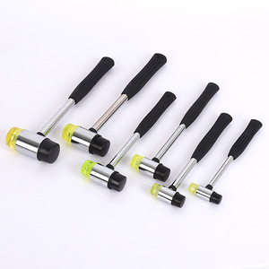 Martillo de goma de doble cabeza con punta sólida de acero para golpear y teñir puertas, ventanas y vidrios de suelo - Product Image 2