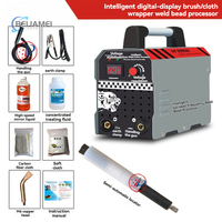 Nouvelle machine de traitement des points de soudure, machine de nettoyage des coutures de soudure à double usage en acier inoxydable avec brosse et tissu enveloppés, 220V/110V
