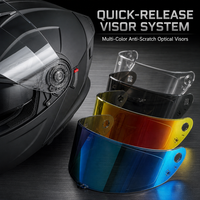 Casque de moto caméléon personnalisable en ABS, modulaire, rabattable, intégral, homologué DOT, équipement de sécurité pour la conduite et la course