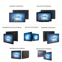 Moniteur vertical horizontal de petite taille Touchwo de 10.1 à 15.6 pouces Moniteurs à écran tactile industriel capacitif de 10 points