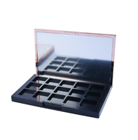 Palet Eyeshadow Bulat 15 Warna Kotak Plastik ABS Kosmetik dengan Stempel Logo Kustom Ramah Lingkungan