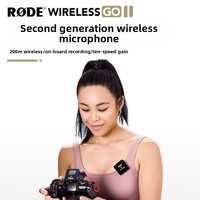 Micrófono Inalámbrico con Clip de Dirección Completa para Cámara, Solapa y Transmisión en Vivo Móvil, Compatible con Wireless Go II