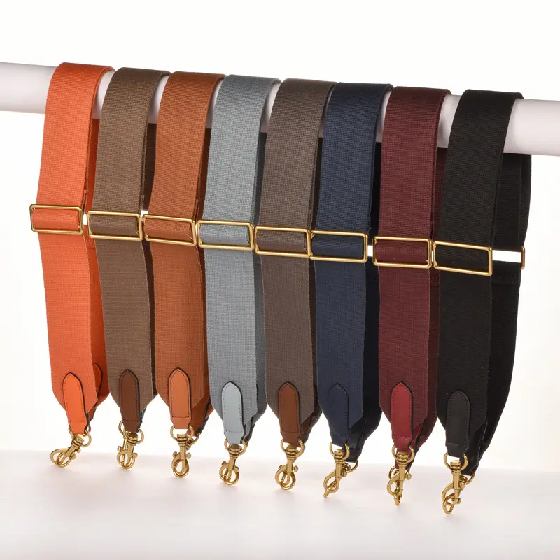 Sangles de sac à main ajustables de bonne qualité, sac à bandoulière de 50MM de large, couleur unie, nouvelle collection