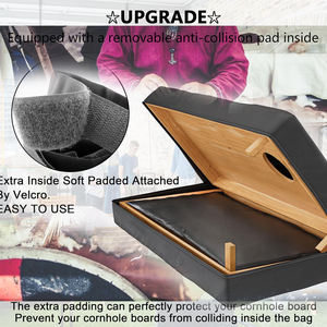 <span class=keywords><strong>Sac</strong></span> <span class=keywords><strong>de</strong></span> rangement pour jeu <span class=keywords><strong>de</strong></span> cornhole adapté aux planches réglementaires, protection rembourrée avec 2 poches avant pour les sacs <span class=keywords><strong>de</strong></span> haricots et les accessoires - Product Image 6