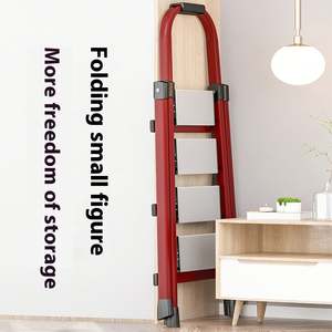 Multifunctionele 3-stappen Aluminium Vouwladders Voor Trappenhuis Exterieur Supermarkt Duurzaam En Draagbaar - Product Image 6